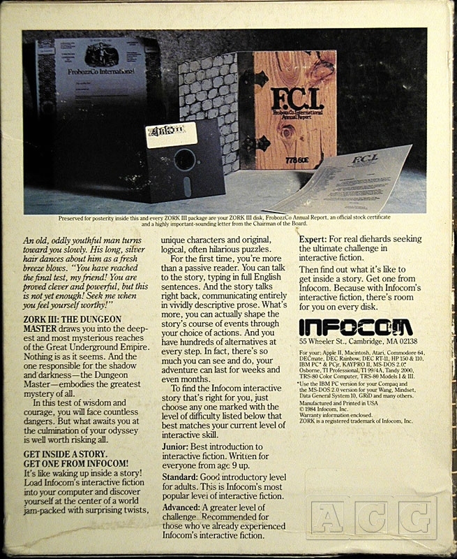 Zork III: The Dungeon Master Zork III: The Dungeon Master